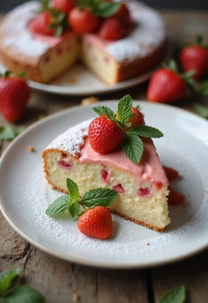 12 Strawberry Dessert Recipes Bursting with Fresh Flavor - 6. Strawberry Almond Flour Cake
