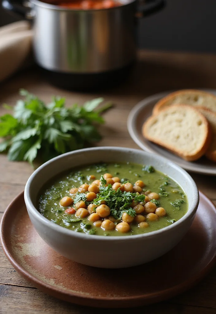 12 Vegan Chickpea Recipes for Easy Protein Packed Meals - 12. Chickpea and Spinach Soup