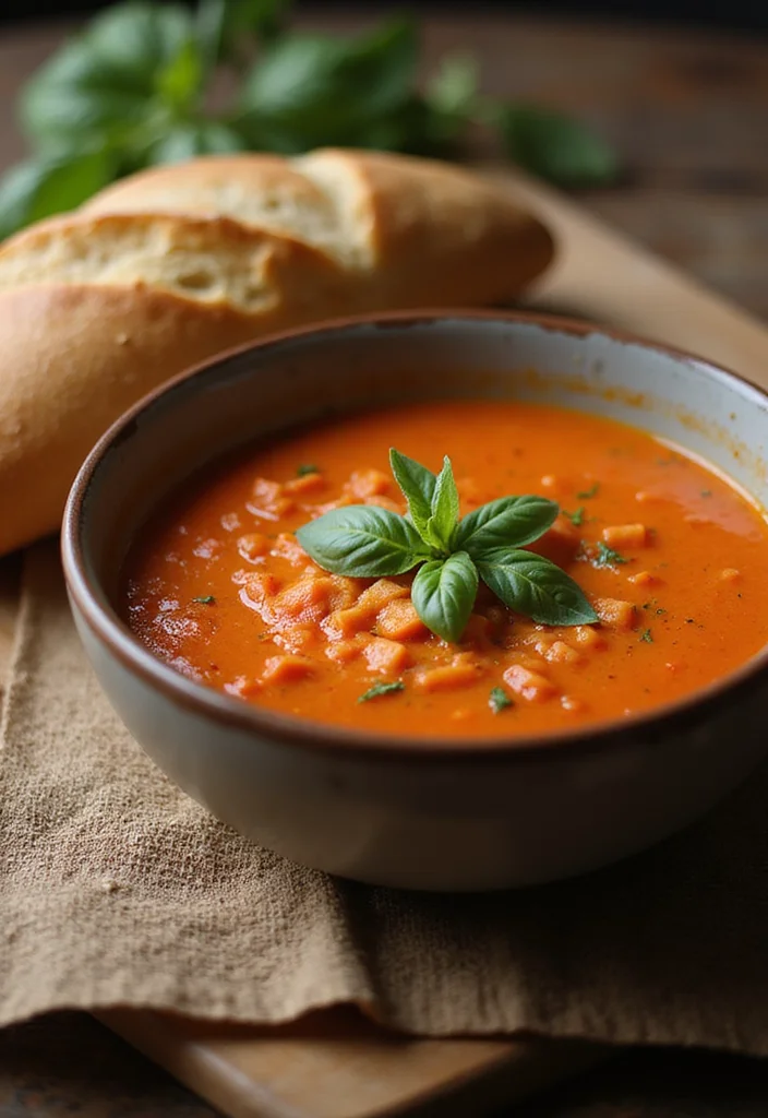 12 Vegan Dinner Recipes for Easy Weeknight Cooking - 12. One-Pot Tomato Basil Soup