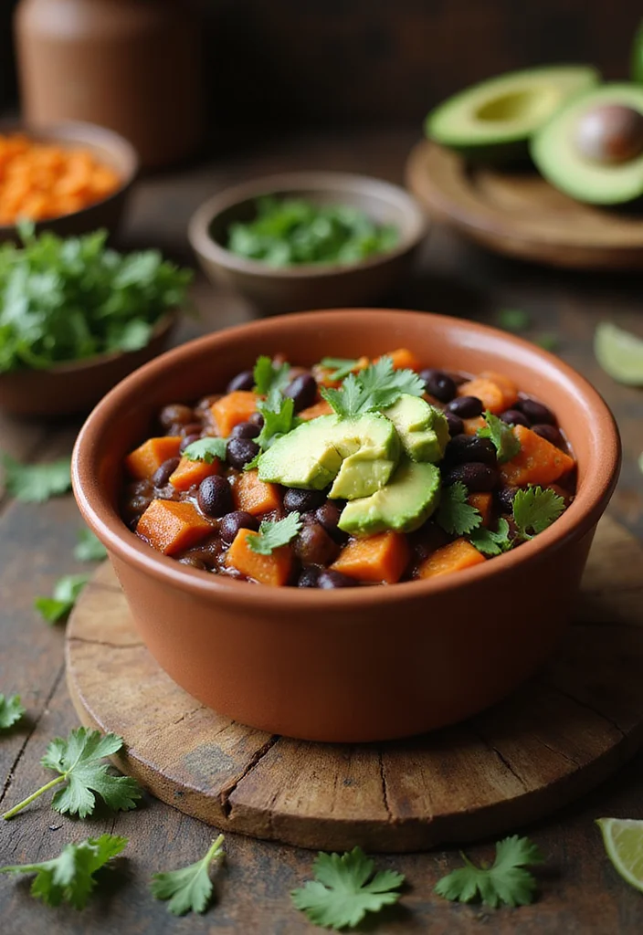 12 Vegan Dinner Recipes for Easy Weeknight Cooking - 9. Sweet Potato and Black Bean Chili