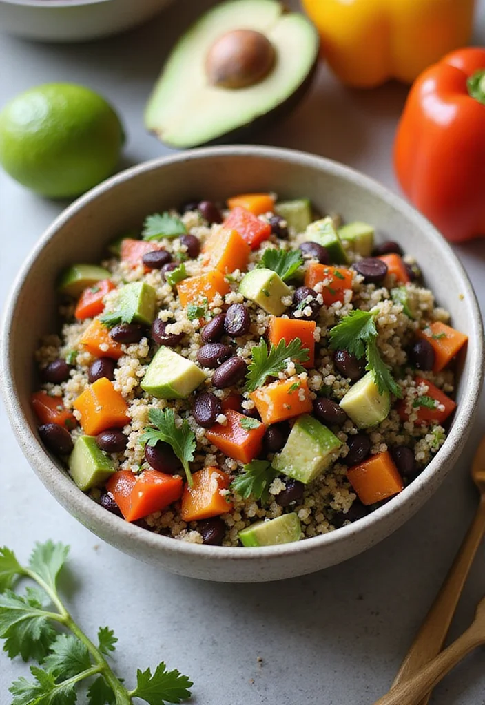12 Wholefood Vegan Recipes for Nourishing Meals 1 12 Wholefood Vegan Recipes for Nourishing Meals - 1. Quinoa & Black Bean Salad
