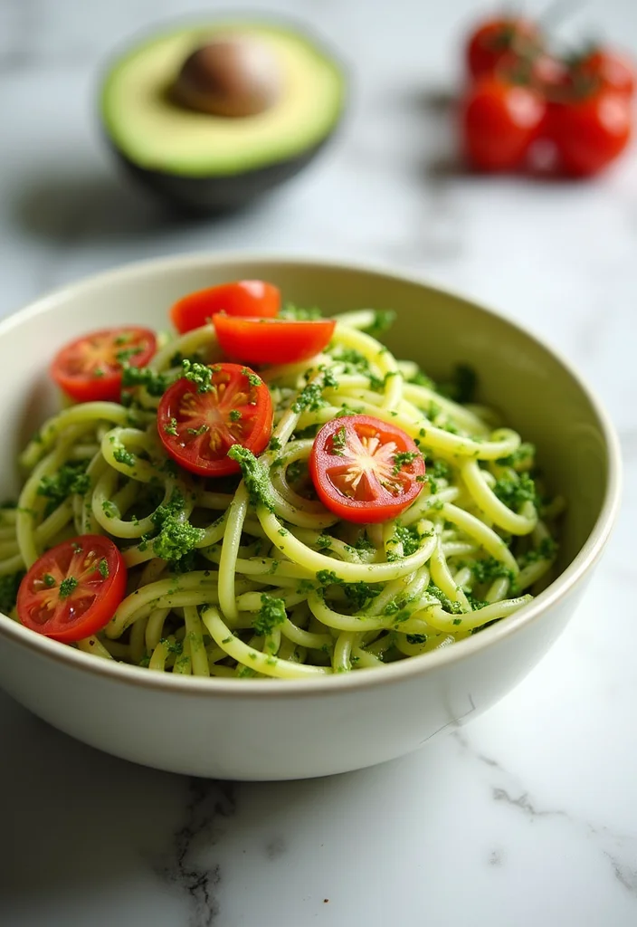 12 Wholefood Vegan Recipes for Nourishing Meals 34 12 Wholefood Vegan Recipes for Nourishing Meals - 4. Zucchini Noodles with Avocado Pesto