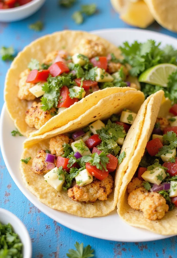 12 Wholefood Vegan Recipes for Nourishing Meals 56 12 Wholefood Vegan Recipes for Nourishing Meals - 6. Roasted Cauliflower Tacos