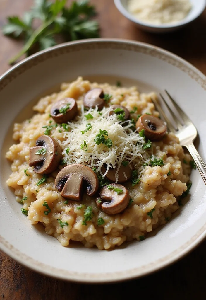 14 Easy Healthy Cooking Recipes for Busy Weeknights - 10. Savory Mushroom Risotto