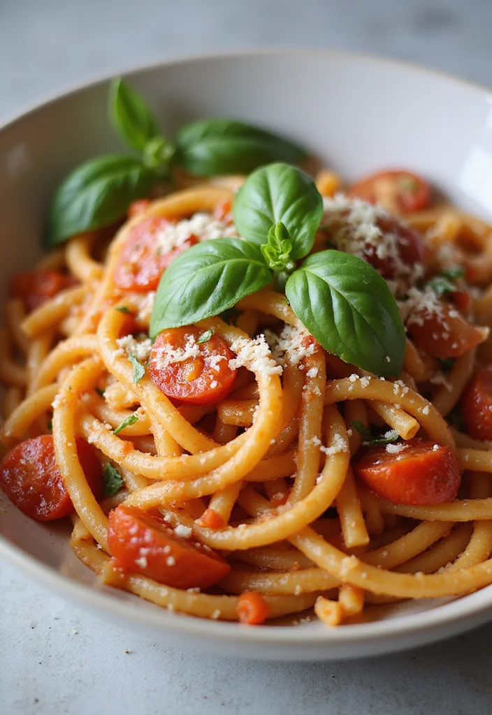 14 Easy Healthy Cooking Recipes for Busy Weeknights - 3. Creamy Tomato Basil Pasta