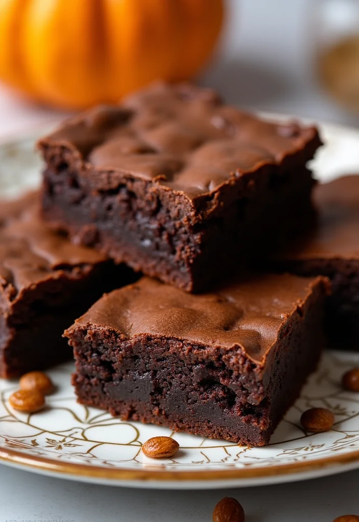 14 Fall Dessert Recipes to Warm Up Your Seasonal Table - 4. Chocolate Pumpkin Brownies
