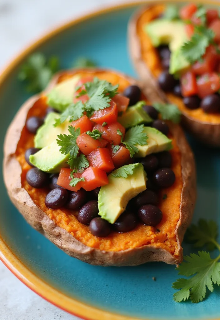 15 Best Dinner Recipes for Easy Everyday Cooking - 14. Baked Sweet Potato with Black Beans