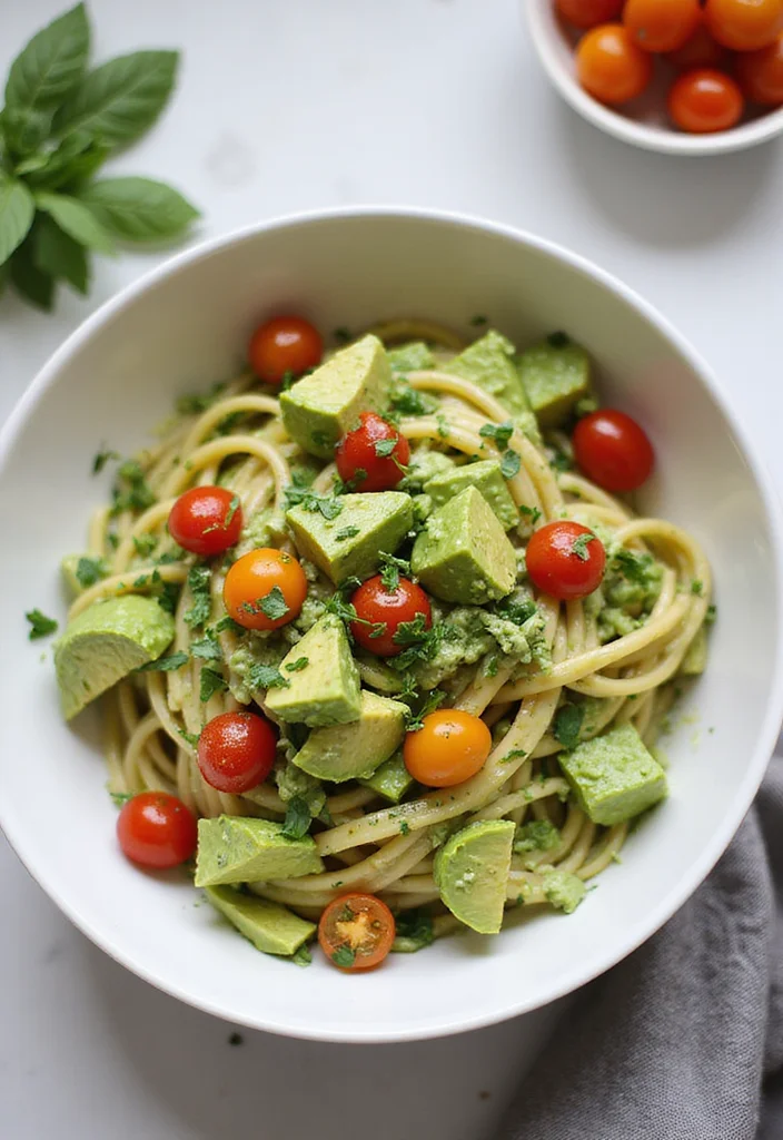 15 Healthy Dinner Ideas for Quick Weeknight Meals - 5. Creamy Avocado Pasta